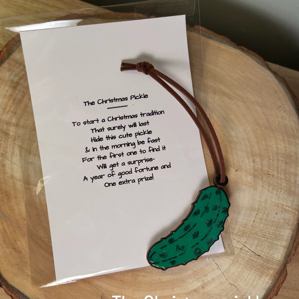 Green Christmas Pickle Ornament